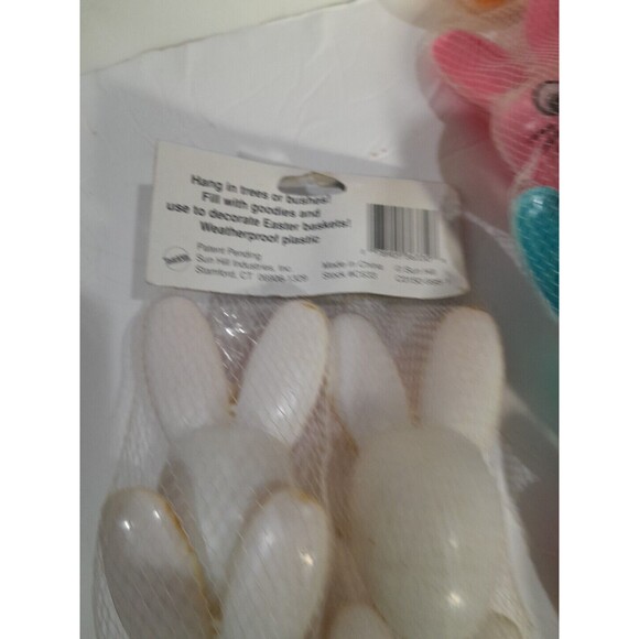 Vintage Bunny Rabbit Fill & Hang Blow Mold Plastic Easter Eggs Lot. Sun Hill, 18 - Picture 4 of 4